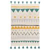 Ковер из хлопка с контрастным этническим орнаментом из коллекции Ethnic, 160x230 см, Tkano