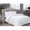 Комплект постельного белья двуспальный DIANA white LUX жаккард, 200х220 см, TAC