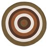 Ковер из хлопка Target коричневого цвета из коллекции Ethnic, ?150 см, Tkano