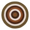 Ковер из хлопка Target коричневого цвета из коллекции Ethnic, ?120 см, Tkano