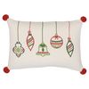 Подушка декоративная с вышивкой Christmas decorations из коллекции New Year Essential, 30х45 см, Tkano