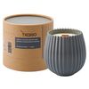 Свеча ароматическая с деревянным фитилём Lemon, Mandarin & Neroli из коллекции Edge, серый, 60 ч, Tkano