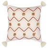 Подушка декоративная с кисточками и вышивкой Geometry из коллекции Ethnic, 45х45 см, Tkano