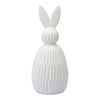 Декор из фарфора белого цвета Trendy Bunny из коллекции Essential, 12,5х12,5x30,5 см, Tkano