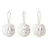 Набор ёлочных украшений Fluffy white из коллекции New Year Essential, 3 шт., Tkano