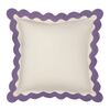Чехол на подушку с контрастным кантом сиреневого цвета из коллекции Trendy Ruffles, 40х40 см, Tkano