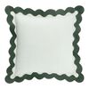 Чехол на подушку с контрастным кантом зеленого цвета из коллекции Trendy Ruffles, 40х40 см, Tkano
