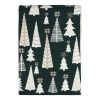 Плед из хлопка с новогодним рисунком Whitewood из коллекции New Year Essential, 130x180 см, Tkano