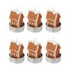 Набор декоративных свечей Gingerbread houses из коллекции New Year Essential, 6 шт., Tkano