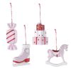 Набор ёлочных украшений Pink fairytale из коллекции New Year Essential, 4 шт., Tkano