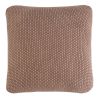 Подушка декоративная из стираного хлопка цвета мокко из коллекции Essential, 45х45 см, Tkano