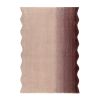 Ковер из шерсти Over Horizon цвета марсала из коллекции Trendy Ruffles, 60х90 см, Tkano