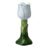 Подсвечник Floret голубого цвета из коллекции Blossom, 20 см, Tkano