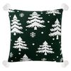 Подушка вязаная с новогодним рисунком Морозный Лес из коллекции New Year Essential, 45x45 см, Tkano
