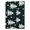 Плед вязаный с новогодним рисунком Морозный Лесиз коллекции New Year Essential,130х180 см, Tkano