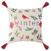 Подушка декоративная Зимняя песня из коллекции New Year Essentiall, 45x45см, Tkano