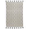 Ковер из хлопка с этническим узором Ромбы и кисточками из коллекции Ethnic, 160х230 см, Tkano