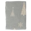 Плед из хлопка с новогодним рисунком Christmas tree из коллекции New Year Essential, 130х180 см, Tkano