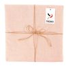Скатерть на стол из умягченного льна с декоративной обработкой цвета пыльной розы Essential, 143х143, Tkano