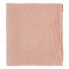 Одеяло из жатого хлопка цвета пыльной розы из коллекции Essential 90x120 см, Tkano
