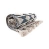 Ковер из хлопка синего цвета Argyle из коллекции Ethnic, 70х160 см, Tkano