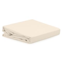 Простыня из сатина кремового цвета из коллекции Essential, 240х270 см, Tkano
