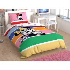 Комплект детского постельного белья полутораспальный из ранфорса MINNIE MOUSE RAINBOW, 160х220 см, TAC