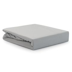 Простыня из умягченного сатина серого цвета из коллекции Essential, 240х270 см, Tkano
