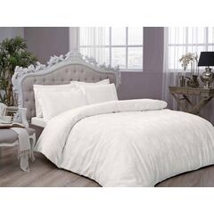 Комплект постельного белья двуспальный DIANA ekru LUX жаккард, 200х220 см, TAC