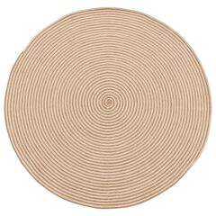Ковер из хлопка Target бежевого цвета из коллекции Ethnic, ?150 см, Tkano