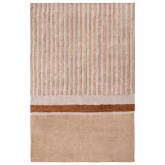 Ковер из хлопка с рисунком Tulip garden бежевого цвета из коллекции Terra, 200х300 см, Tkano