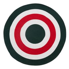 Ковер из хлопка Target темно-зеленого цвета из коллекции Ethnic, ?120 см, Tkano