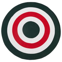 Ковер из хлопка Target темно-зеленого цвета из коллекции Ethnic, ?150 см, Tkano
