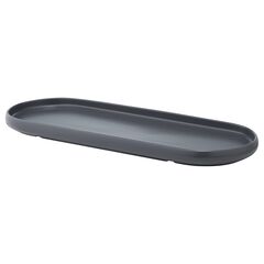 Овальное блюдо темно-серого цвета из коллекции Essential, Tkano
