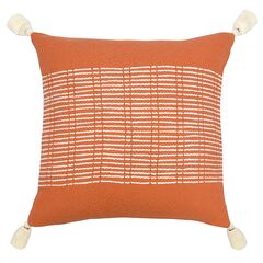 Подушка декоративная базовая Geometry терракотового цвета из коллекции Ethnic, 45х45 см, Tkano