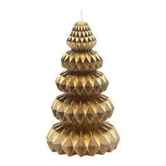Свеча декоративная Origami бежевого цвета из коллекции New Year Essential, 19 см, Tkano
