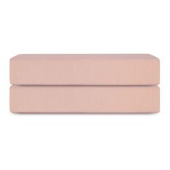 Простыня на резинке из премиального сатина цвета пыльной розы из коллекции Essential, 180х200х30 см, Tkano