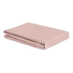 Простыня из премиального сатина цвета пыльной розы из коллекции Essential, 240х270 см, Tkano