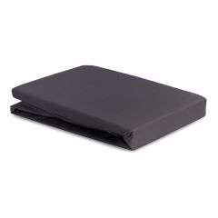 Простыня из премиального сатина темно-серого цвета из коллекции Essential, 240х270 см, Tkano