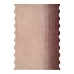 Ковер из шерсти Over Horizon цвета марсала из коллекции Trendy Ruffles, 180х230 см, Tkano