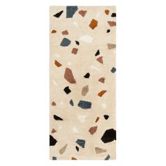 Ковер из хлопка Terrazzo Poetry из коллекции Ethnic, 70х160 см, Tkano