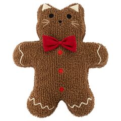 Подушка вязаная Кот из коллекции New Year Essential, 45x40 см, Tkano