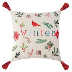 Подушка декоративная Зимняя песня из коллекции New Year Essentiall, 45x45см, Tkano