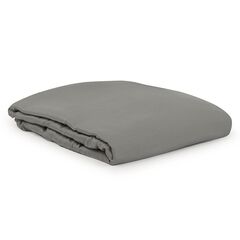 Простыня из сатина серого цвета из египетского хлопка из коллекции Essential, 240х270 см, Tkano