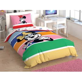 Комплект детского постельного белья полутораспальный из ранфорса MINNIE MOUSE RAINBOW, 160х220 см, TAC