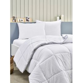 Одеяло стеганое из микрогеля белого цвета RELAX 195х215 см, TAC