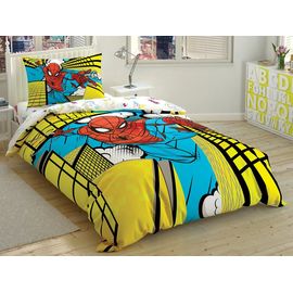 Комплект детского постельного белья полутораспальный из ранфорса SPIDERMAN EXCITING JUMP, 160х220 см, TAC