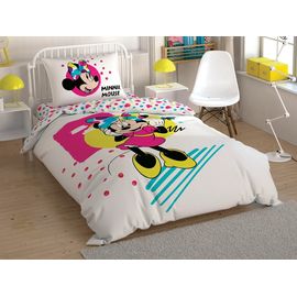 Комплект детского постельного белья полутораспальный из ранфорса MINNIE COLOUR MAYHEM, 160х220 см, TAC