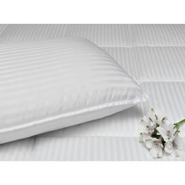 Подушка из сатин-жаккарда белого цвета со съемным чехлом Elegance 50х70 см, TAC