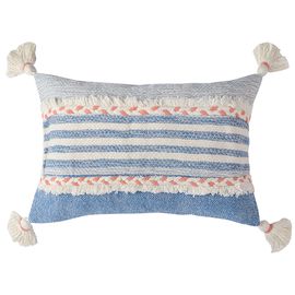 Чехол на подушку с кисточками и бахрамой из коллекции Ethnic, 35х60 см, Tkano